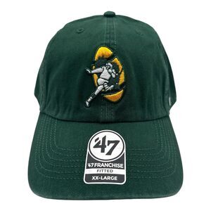 Green Bay Packers '47 Franchise Legacy‎ Throwback Logo NFL Fitted Hat Cap Sz XXL